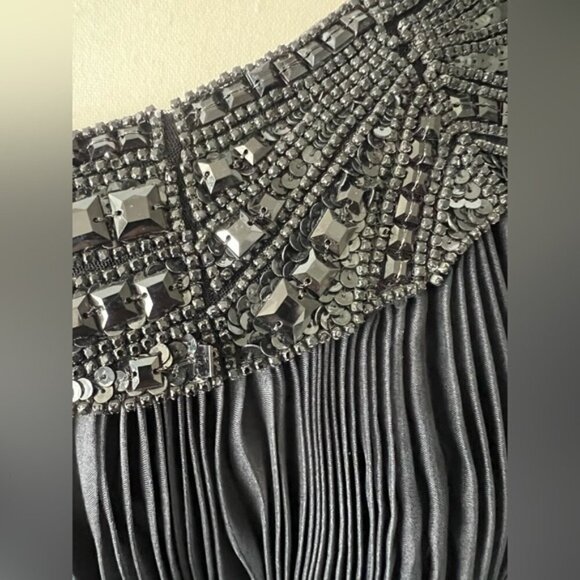 Marchesa Black Silk Gown - Picture 12 of 15